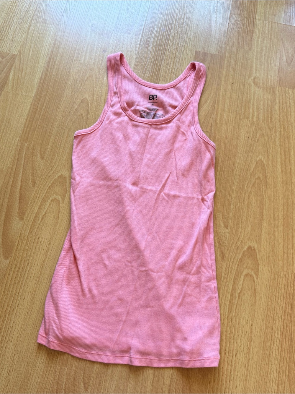 BP coral pink ribbed tank top